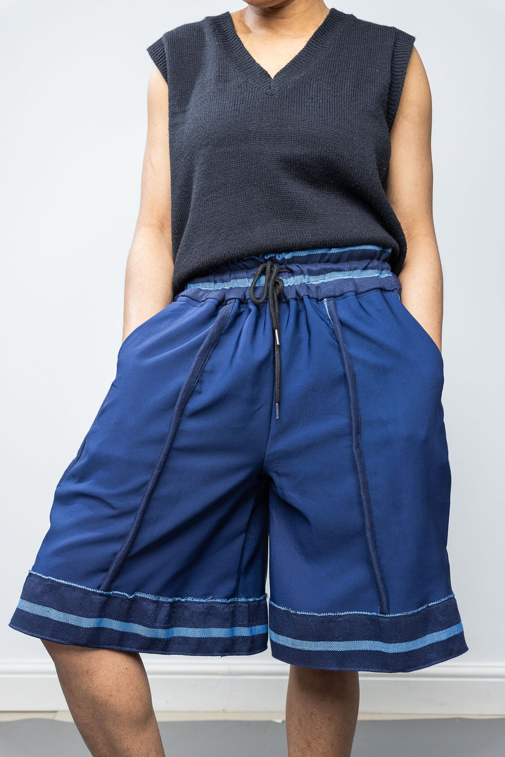Unisex Summer Jorts | Jumbo Afro Jorts| Aso-oke| Ankara