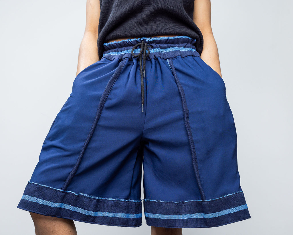 Unisex Summer Jorts | Jumbo Afro Jorts| Aso-oke| Ankara