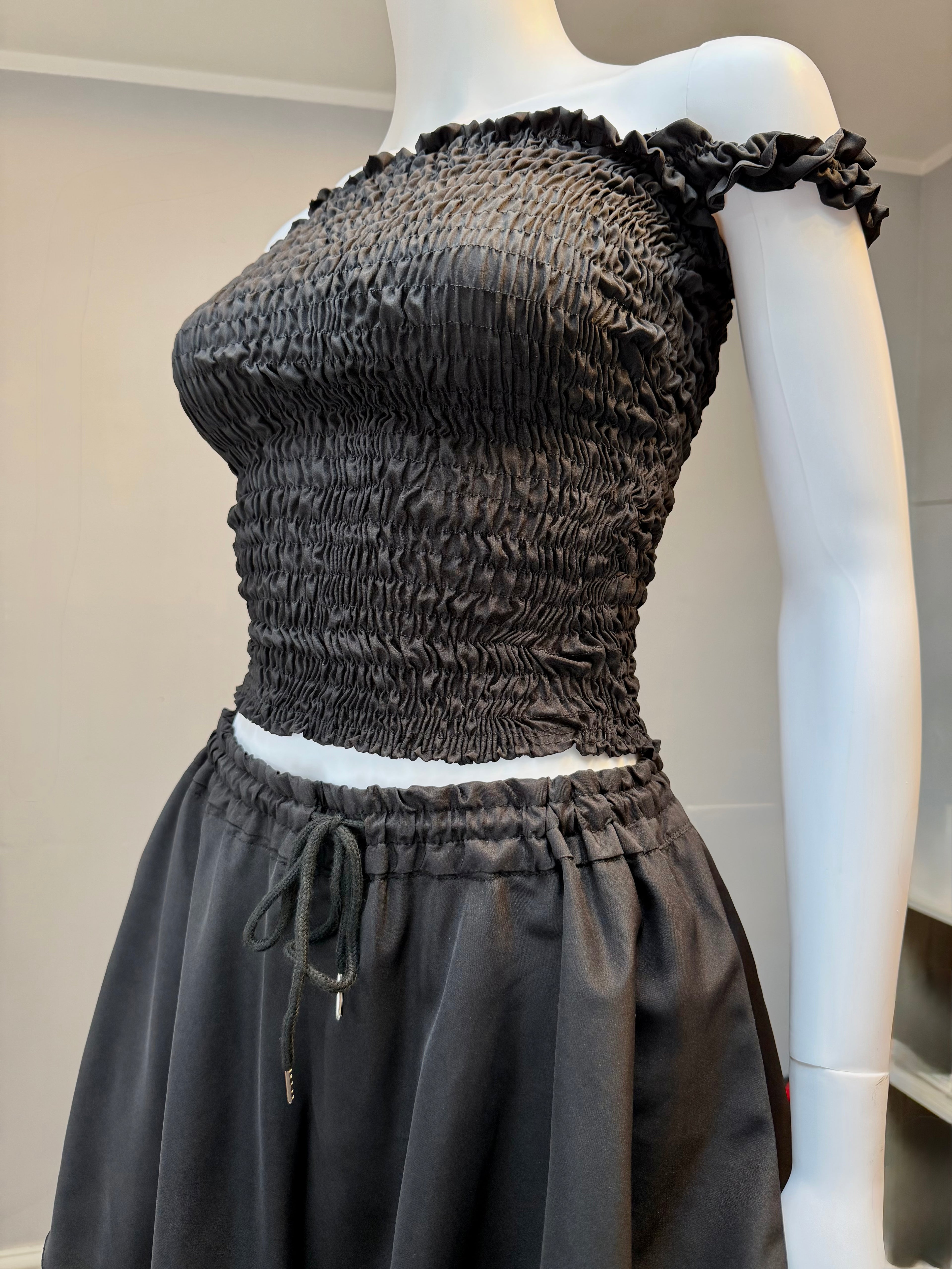 Smoked Summer two-piece top and flared skort