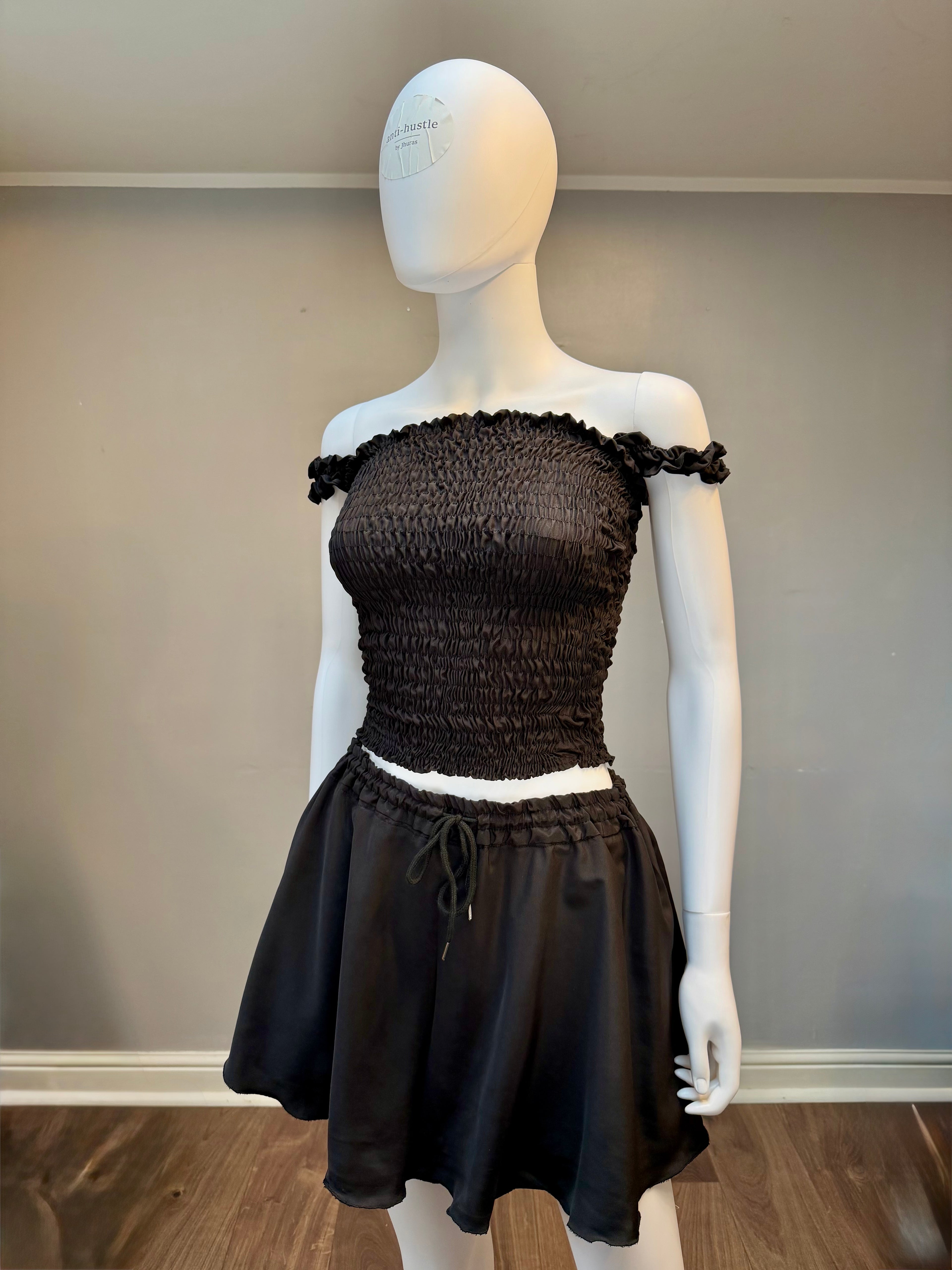 Smoked Summer two-piece top and flared skort