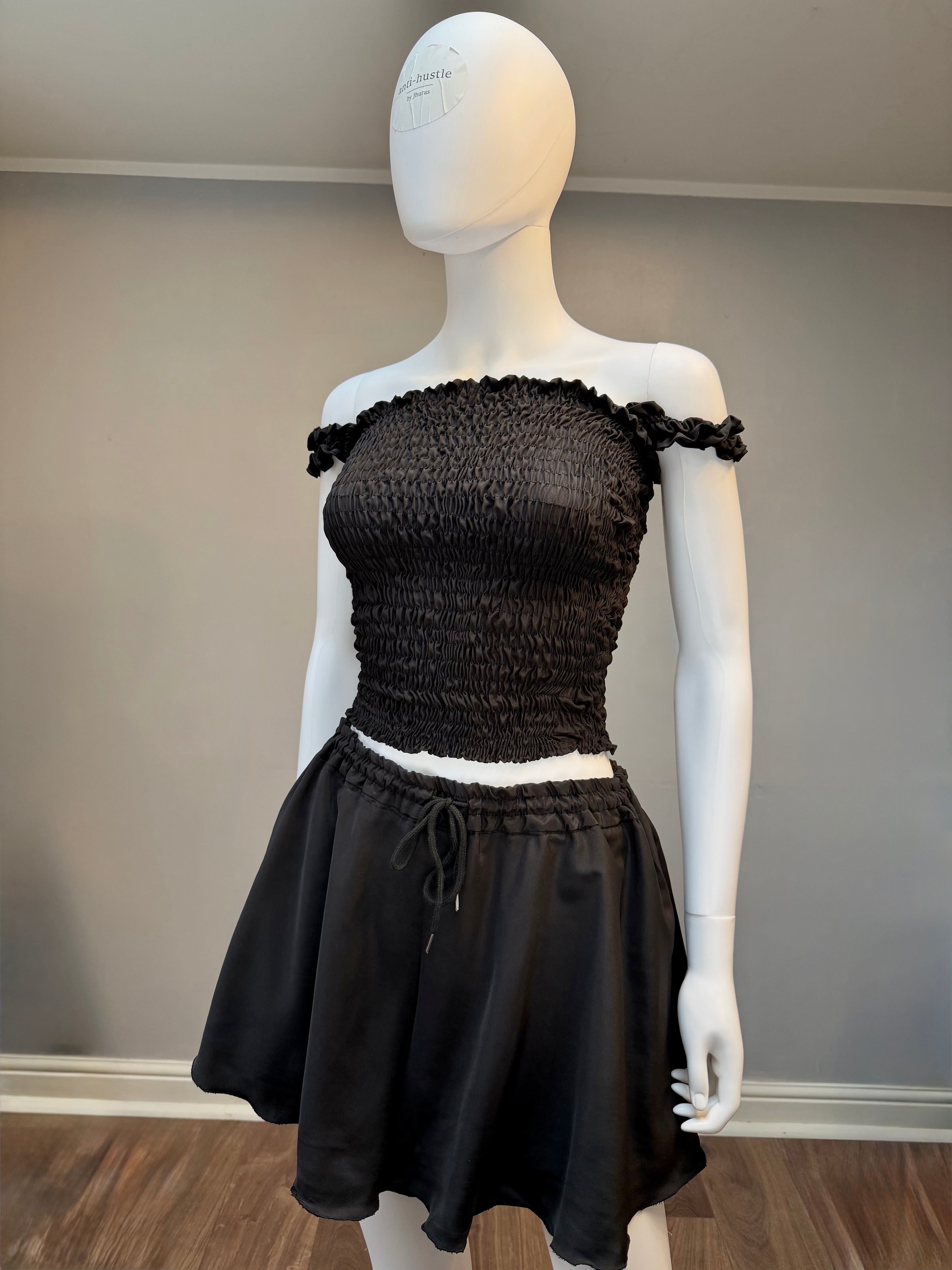 Smoked Summer two-piece top and flared skort