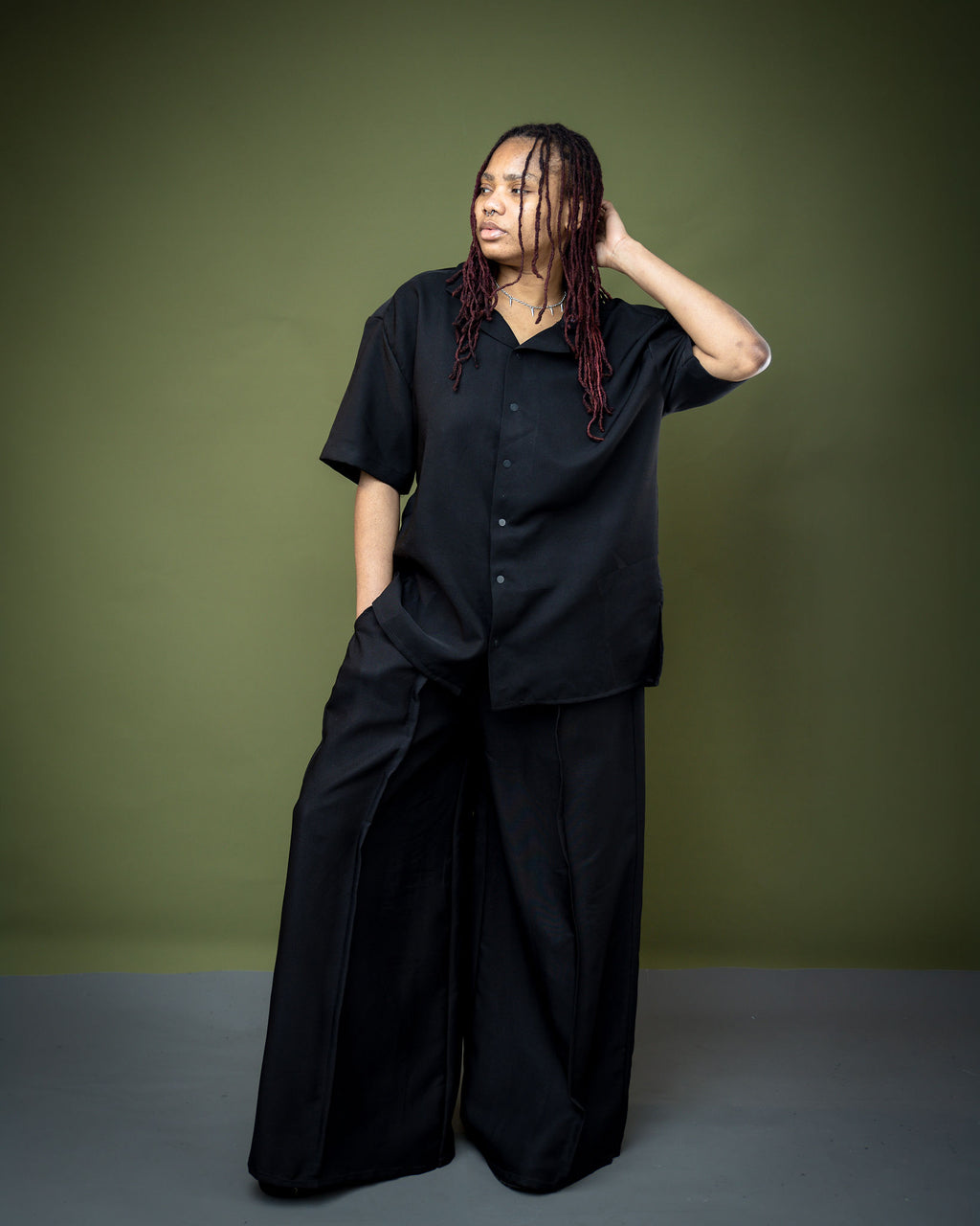 Wide Leg Trouser and T-Shirt Set |Gender Neutral Outfit