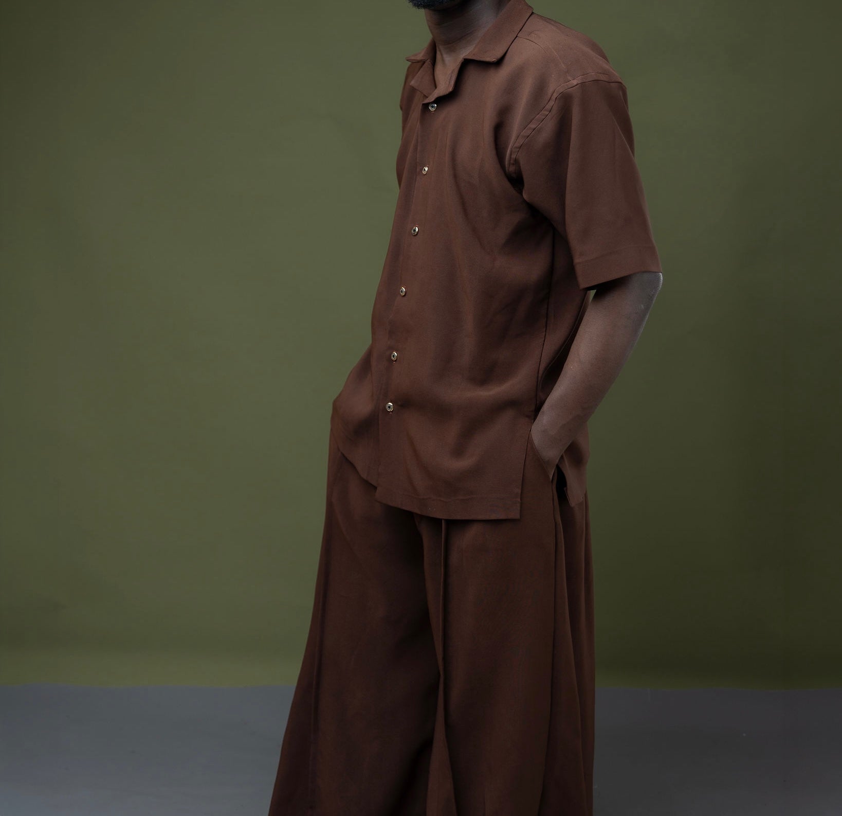Wide Leg Trouser and T-Shirt Set |Gender Neutral Outfit