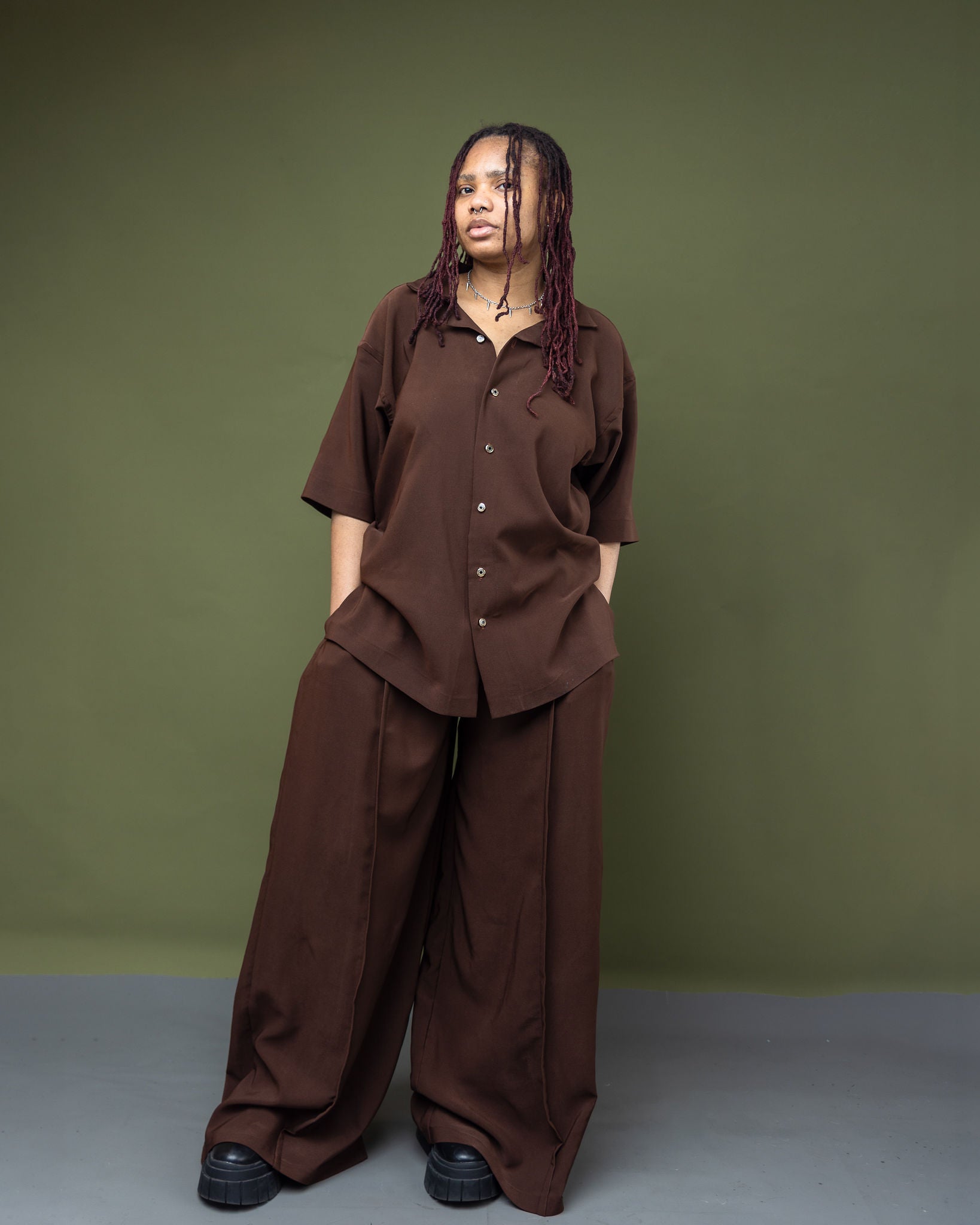 Wide Leg Trouser and T-Shirt Set |Gender Neutral Outfit