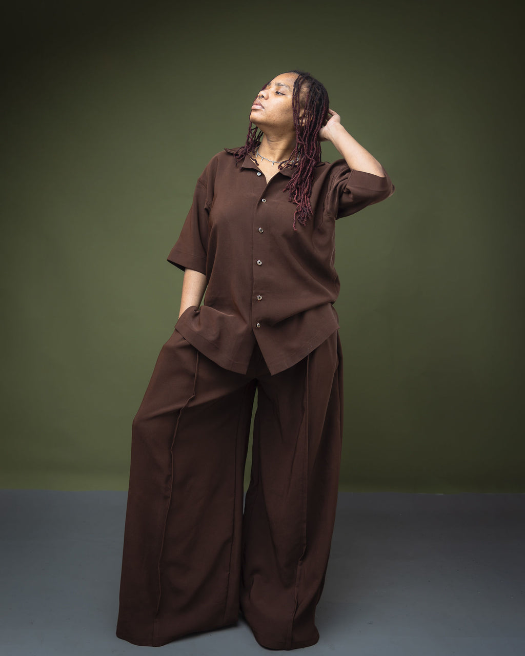 Wide Leg Trouser and T-Shirt Set |Gender Neutral Outfit