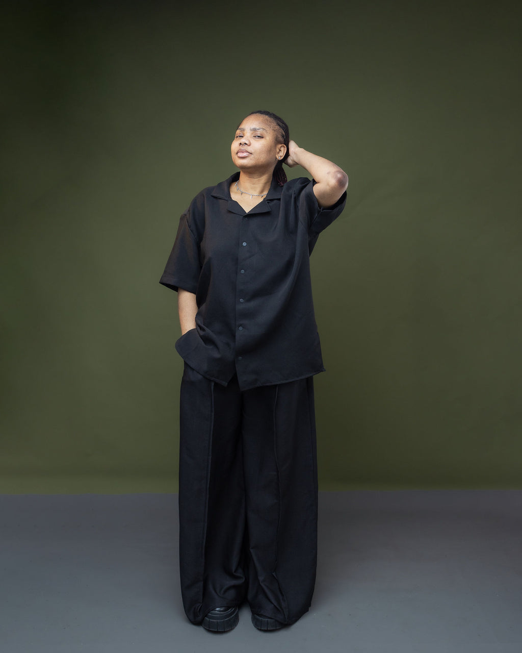 Wide Leg Trouser and T-Shirt Set |Gender Neutral Outfit