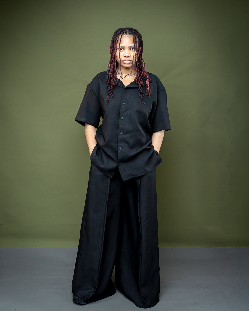 Wide Leg Trouser and T-Shirt Set |Gender Neutral Outfit