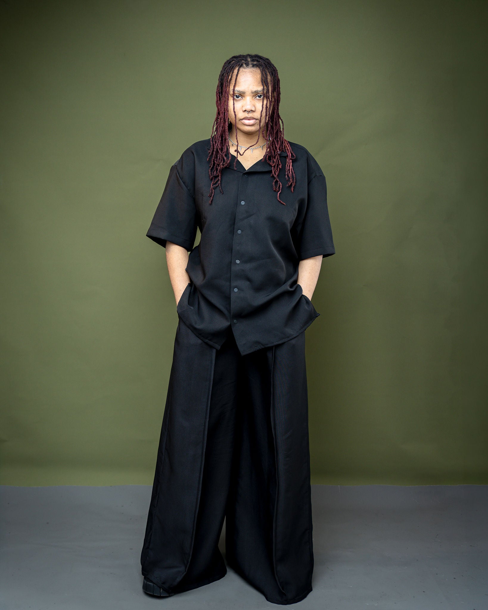 Wide Leg Trouser and T-Shirt Set |Gender Neutral Outfit