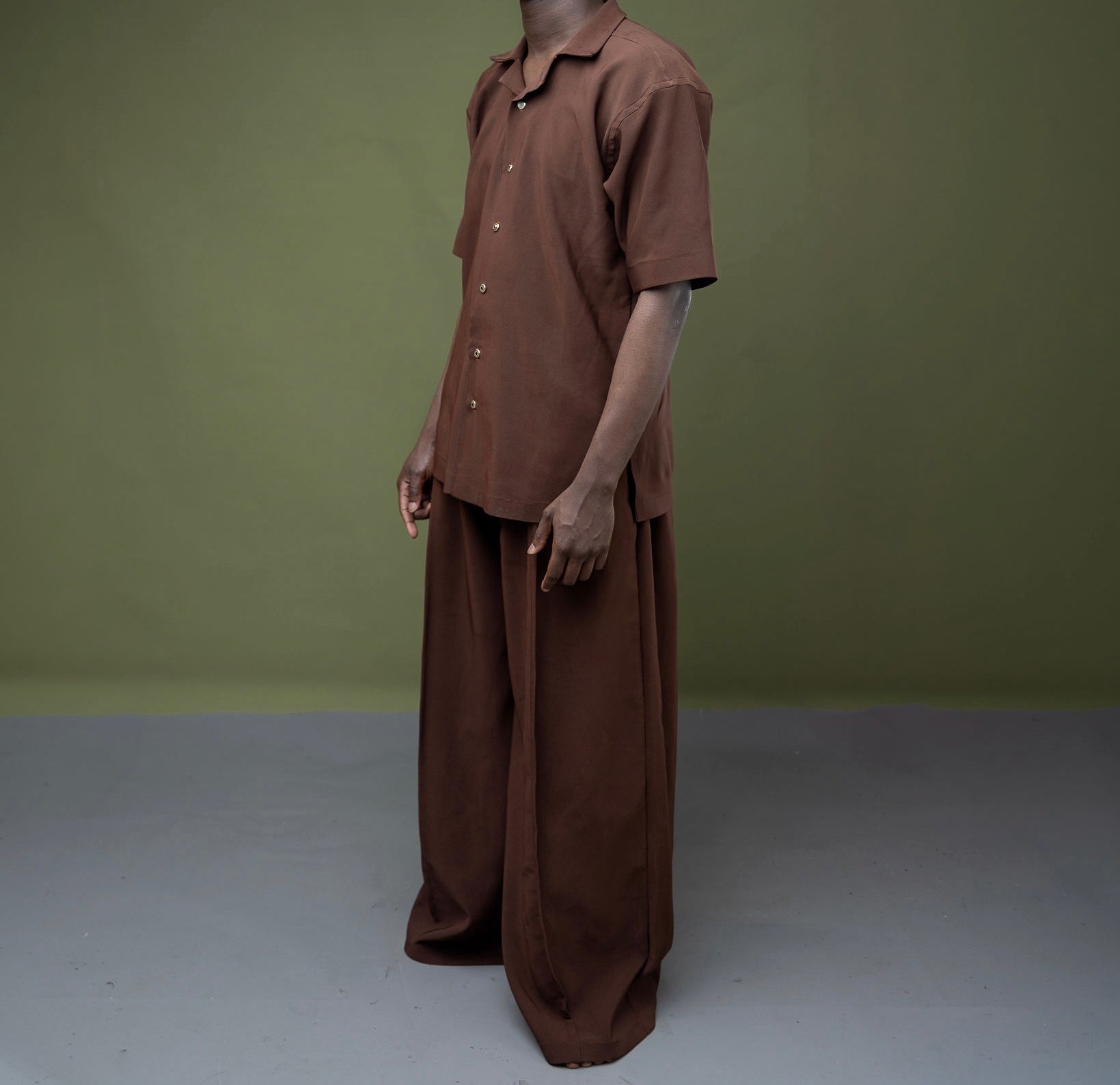 Wide Leg Trouser and T-Shirt Set |Gender Neutral Outfit