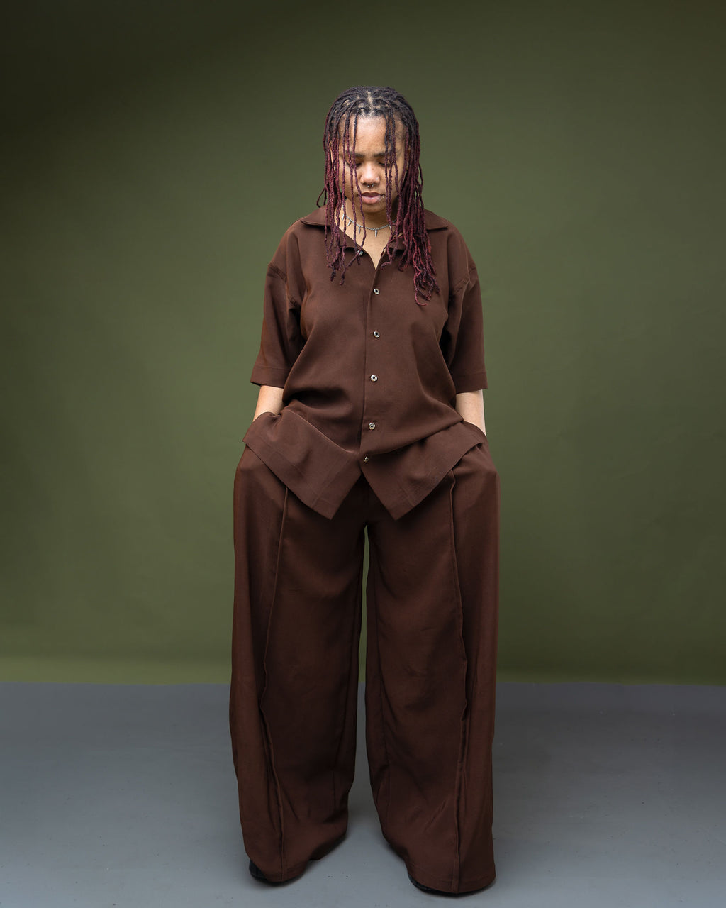Wide Leg Trouser and T-Shirt Set |Gender Neutral Outfit